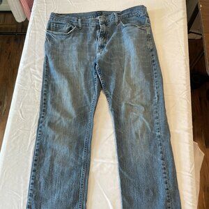 Men's Nautica Jeans 36x30 Relaxed Fit Medium Blue Wash, Well Worn Vintage Look
